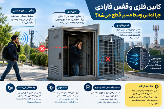 تقویت آنتن موبایل در آسانسور