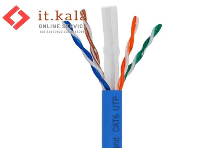 کابل شبکه لگراند CAT6 UTP تمام مس حلقه 305 متری
