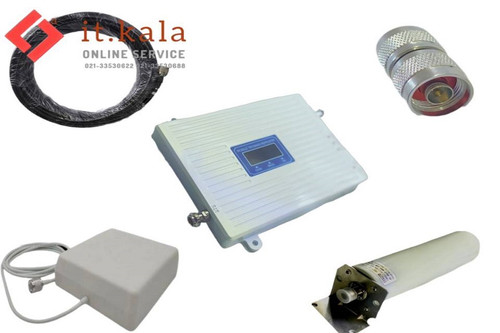 پکیج تقویت کننده آنتن موبایل 3 باند 550 میلی وات مدل MZ103-WT (درون شهری)