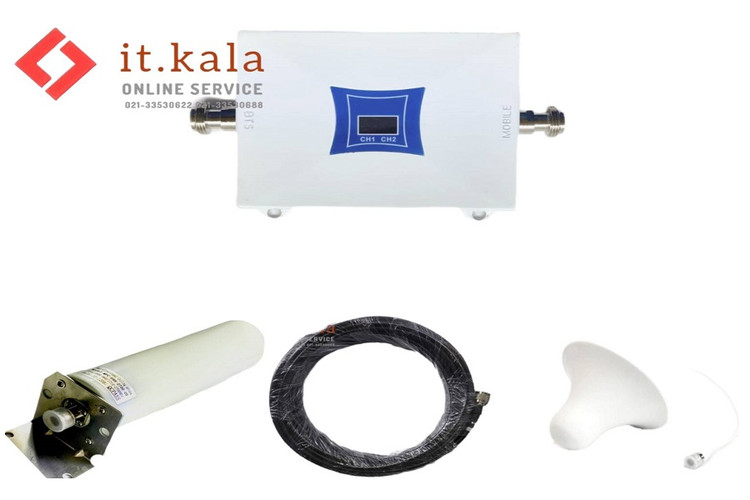 پکیج تقویت کننده آنتن موبایل 2 باند 200 میلی وات مینی مدل MZ102-WTM