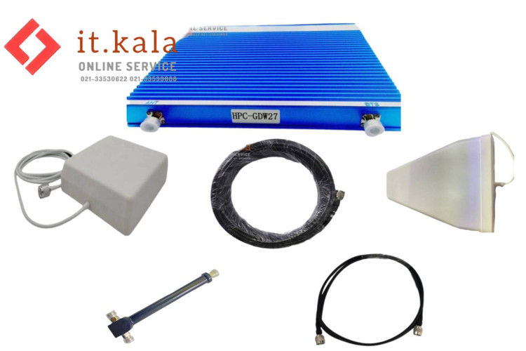 پکیج تقویت کننده آنتن موبایل 3 باند صنعتی 5 وات مدل HPC-GDW77