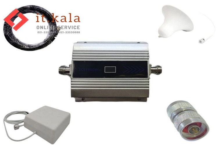 پکیج تقویت کننده آنتن موبایل 2 باند 150 میلی وات مدل SS73_DCS (درون شهری)