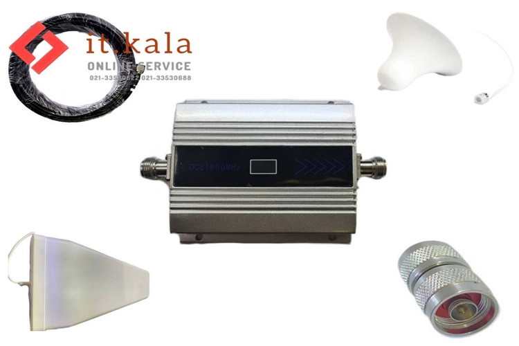 پکیج تقویت کننده آنتن موبایل 2 باند 150 میلی وات مدل SS73_DCS (برون شهری)
